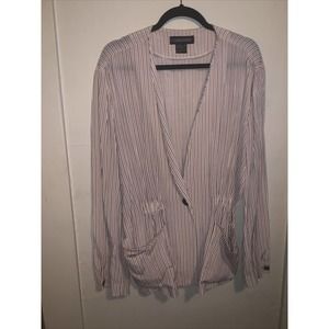 Counterparts Women Shirt Top Blouse Pullover Blue size 12 Preowned